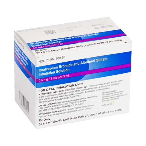 Ipratropium Bromide + Albuterol Sulfate Inhalation Solution - Image 3