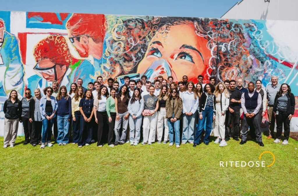 ESCP Business School students visiting Ritedose Manufacturing Center of Excellence at University of South Carolina partnership event